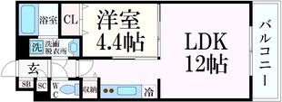 シティゼット西宮Ⅱの物件間取画像